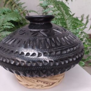 Cántaro nigua grande calado franjas de triangulos