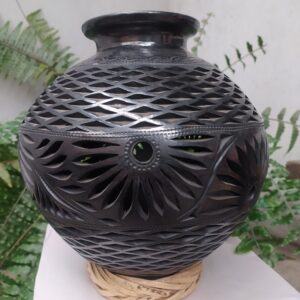 Cántaro grande calado de rombos y flores