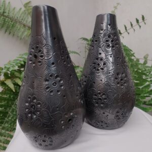 Florero flamingo de boca angosta