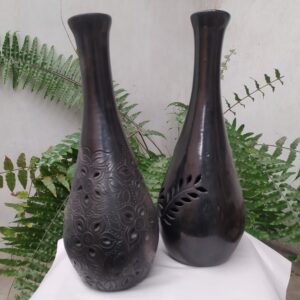 Floreros flamingo alto de boca angosta