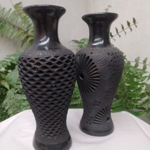 Florero de botella de boca lisa pequeña