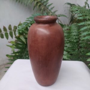 Florero tibor terminado café