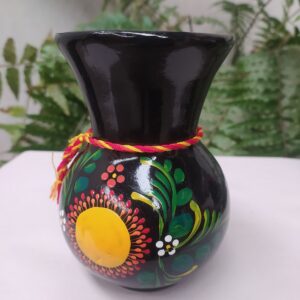 Florero cuello alto boca larga